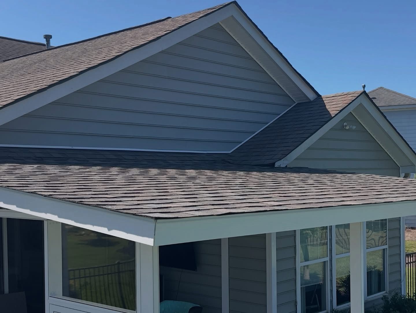 Completed porch enclosure